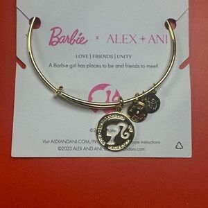 Alex and Ani Gold Barbie Charm Bracelet